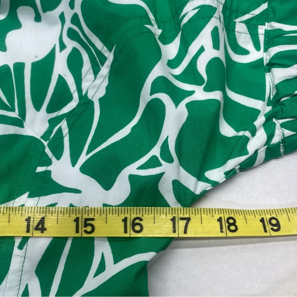 Banana Republic Midi Dress SM Belt Pockets Lined Zip Closure Green Floral - Picture 12 of 14